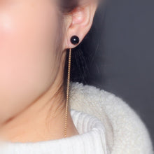 Load image into Gallery viewer, Acrylic Zircon Tassel Earrings