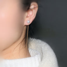 Load image into Gallery viewer, Acrylic Zircon Tassel Earrings
