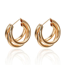 Load image into Gallery viewer, Round Shape Hoop Earrings
