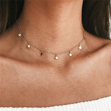 Load image into Gallery viewer, Gold Silvery Moon Necklaces