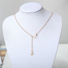 Load image into Gallery viewer, Gold Silvery Moon Necklaces