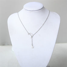 Load image into Gallery viewer, Gold Silvery Moon Necklaces