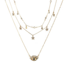 Load image into Gallery viewer, Gold Silvery Moon Necklaces