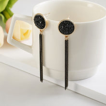 Load image into Gallery viewer, Rhinestone Long Drop Earrings