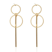 Load image into Gallery viewer, Rhinestone Long Drop Earrings