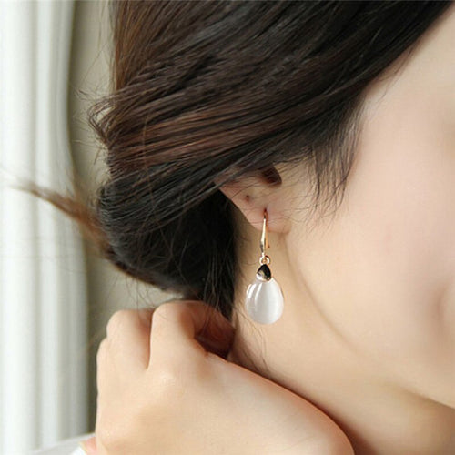 Natural Opal Crystal Beads Earrings