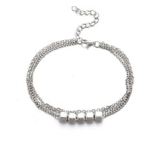 Load image into Gallery viewer, Modyle Silver Color Link Chain Anklet